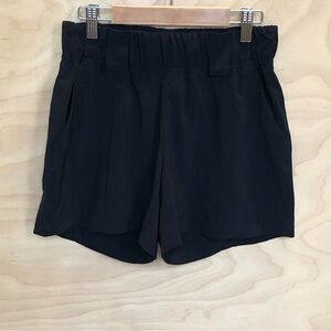 Athleta High Waist Black Shorts 4 Inseam Womens Sz 0.